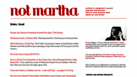 What Notmartha.org website looked like in 2017 (7 years ago)