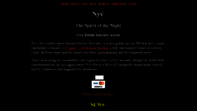 What Nyx.net website looked like in 2017 (7 years ago)