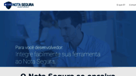 What Notasegura.com.br website looked like in 2017 (7 years ago)