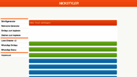 What Nickstyler.de website looked like in 2017 (7 years ago)