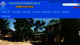 What Namsaigon.edu.vn website looked like in 2017 (7 years ago)