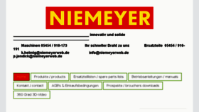 What Niemeyerweb.com website looked like in 2017 (6 years ago)