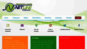 What Netlinetelecom.com.br website looked like in 2017 (7 years ago)
