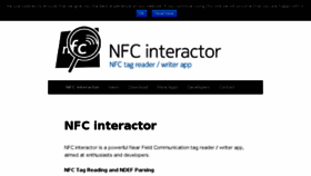 What Nfcinteractor.com website looked like in 2017 (7 years ago)