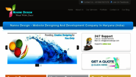 What Nannodesign.com website looked like in 2017 (6 years ago)