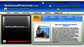 What Nationalfutures.com website looked like in 2017 (7 years ago)