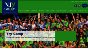 What Njycamps.org website looked like in 2017 (7 years ago)