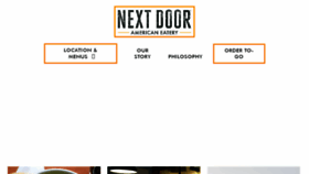 What Nextdooreatery.com website looked like in 2017 (7 years ago)