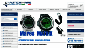 What Nauticamare.it website looked like in 2017 (7 years ago)