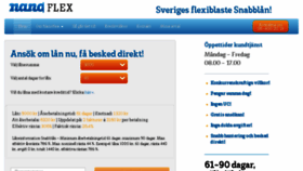 What Nanoflex.se website looked like in 2017 (8 years ago)