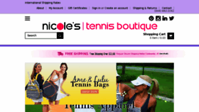 What Nicolestennisboutique.com website looked like in 2017 (7 years ago)