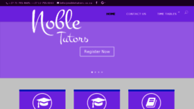 What Nobletutors.co.za website looked like in 2017 (7 years ago)