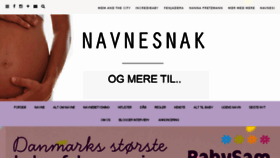 What Navnesnak.dk website looked like in 2017 (7 years ago)