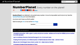 What Numberplanet.com website looked like in 2017 (7 years ago)