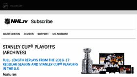 What Nhl.tv website looked like in 2017 (7 years ago)
