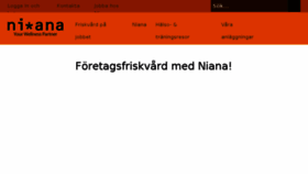 What Niana.se website looked like in 2017 (7 years ago)