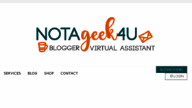 What Notageek4u.com website looked like in 2017 (7 years ago)