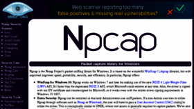 What Npcap.org website looked like in 2017 (7 years ago)