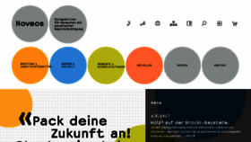 What Noveos.ch website looked like in 2017 (7 years ago)