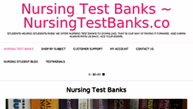 What Nursingtestbanks.co website looked like in 2017 (6 years ago)