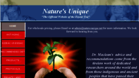 What Naturesunique.net website looked like in 2017 (6 years ago)