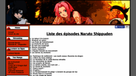 What Narutovostfr.com website looked like in 2017 (7 years ago)