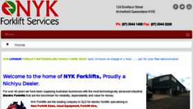 What Nykforklifts.com.au website looked like in 2017 (6 years ago)