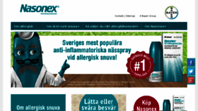 What Nasonex.se website looked like in 2017 (6 years ago)