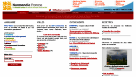 What Normandie-france.com website looked like in 2017 (6 years ago)