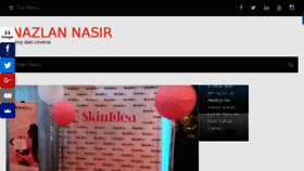 What Nazlannasir.com website looked like in 2017 (7 years ago)
