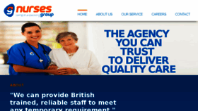 What Nursesgroup.co.uk website looked like in 2017 (6 years ago)