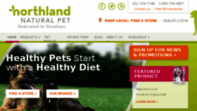 What Northlandnaturalpet.com website looked like in 2017 (7 years ago)