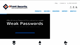 What Nfrontsecurity.com website looked like in 2017 (7 years ago)