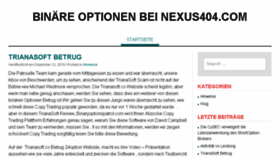 What Nexus404.com website looked like in 2017 (6 years ago)