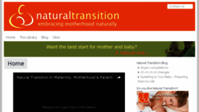 What Naturaltransition.com website looked like in 2017 (7 years ago)