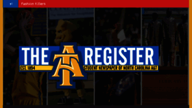 What Ncatregister.com website looked like in 2017 (7 years ago)