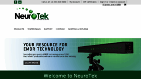 What Neurotekcorp.com website looked like in 2017 (6 years ago)