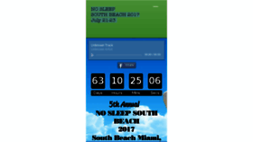 What Nosleepsouthbeach.com website looked like in 2017 (6 years ago)