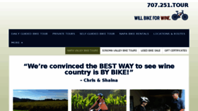 What Napavalleybiketours.com website looked like in 2017 (6 years ago)