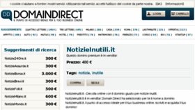 What Notizieinutili.it website looked like in 2017 (7 years ago)
