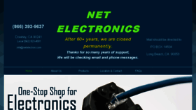 What Netelectron.com website looked like in 2017 (6 years ago)
