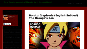 What Narutotubes.com website looked like in 2017 (6 years ago)