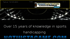 What Notjustagame.com website looked like in 2017 (6 years ago)