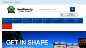 What Nutricelebrity.com website looked like in 2017 (6 years ago)