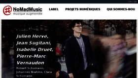What Nomadmusic.fr website looked like in 2017 (6 years ago)