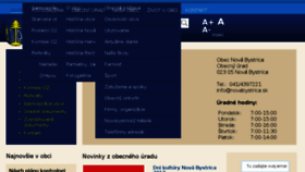 What Novabystrica.sk website looked like in 2017 (6 years ago)