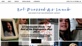 What Notdressedaslamb.com website looked like in 2017 (6 years ago)