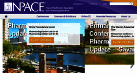 What Npace.org website looked like in 2017 (6 years ago)