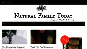 What Naturalfamilytoday.com website looked like in 2017 (6 years ago)