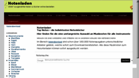 What Notenladen.at website looked like in 2017 (6 years ago)